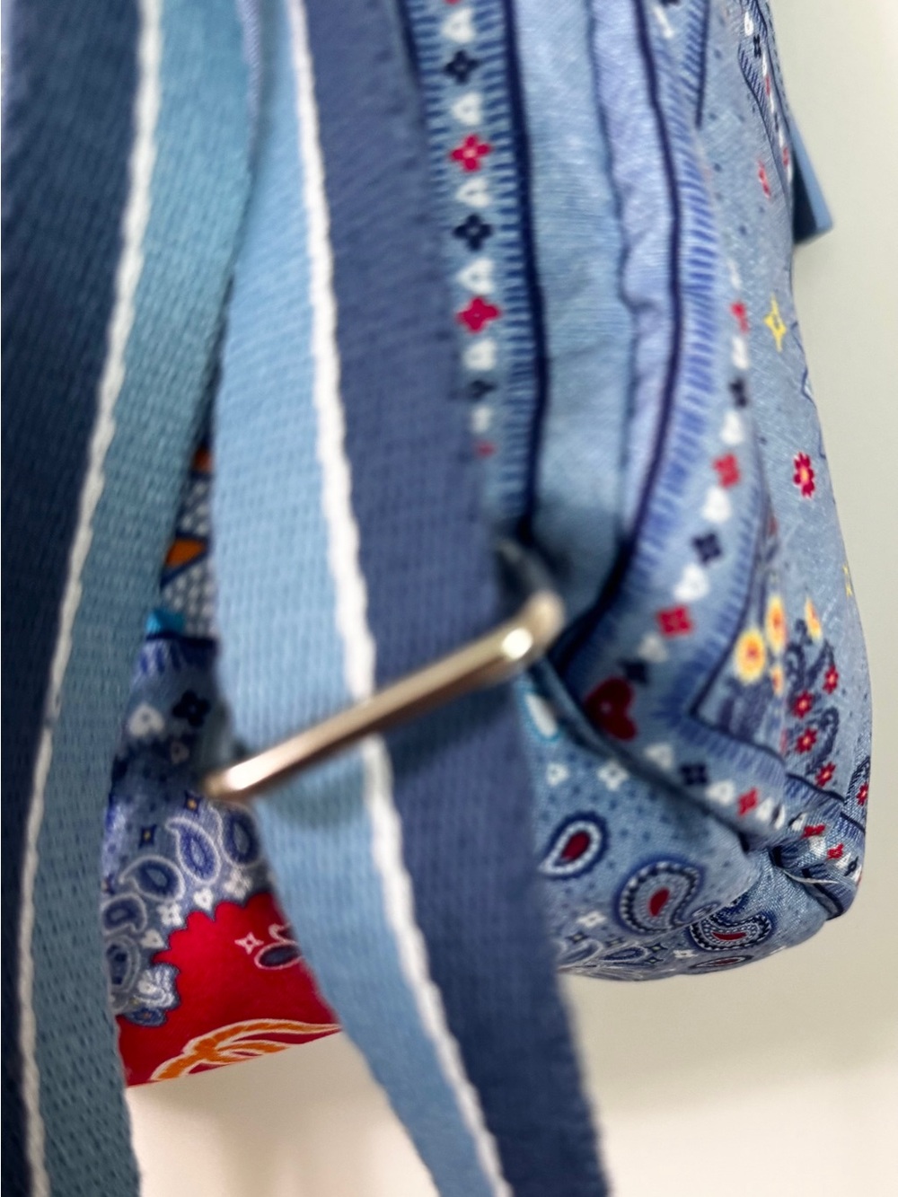 Brighton Bandana Love Backpack Blue Paisley Butterfly Print Mini Backpack - Picture 14 of 16